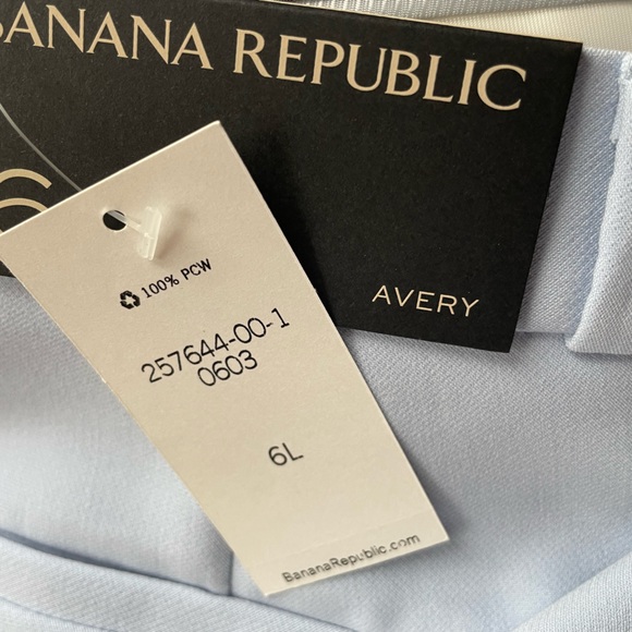 BANANA REPUBLIC Avery Fit Cropped Pant Size 6 Long Powder Blue - Picture 6 of 12